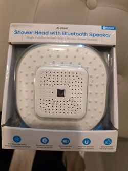 Shower head with Bluetooth speaker