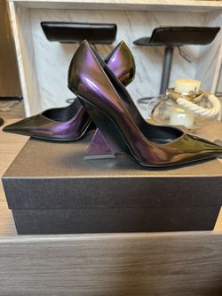The Attico iridescent Sculptural Heels size 40 