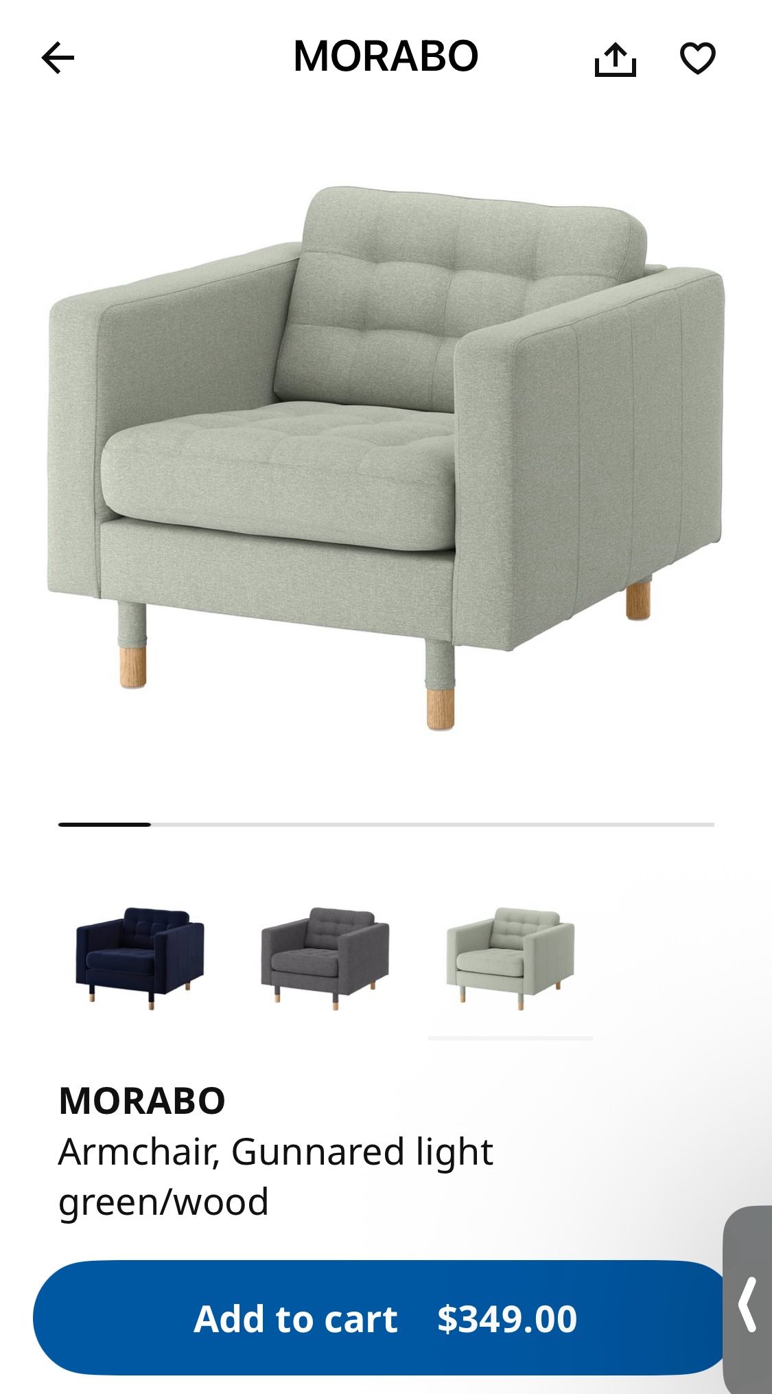 IKEA Morabo Single Sofa
