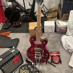 Epiphone Wildkat Red Hollow Body Electric Guitar BUNDLE