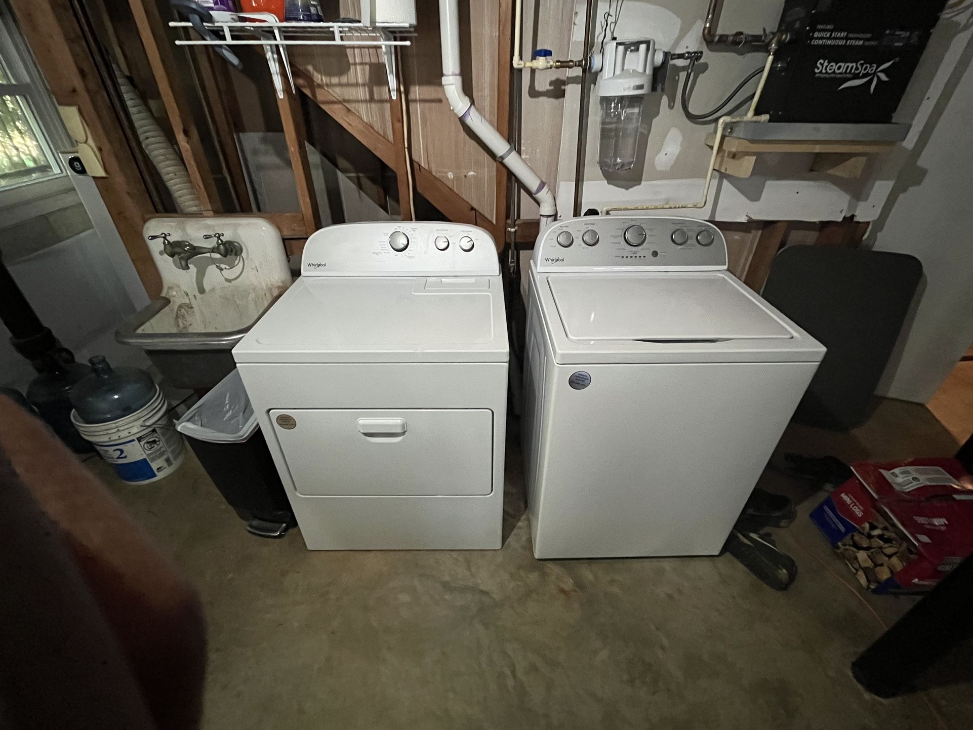Whirlpool washer and dryer