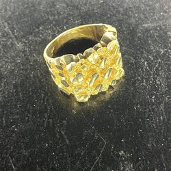 Real 10k Nugget Ring 