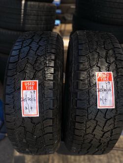 2 Used Tires 265/70/16