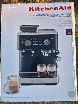 KitchenAid Semi Automatic Espresso Machine with Burr Grinder