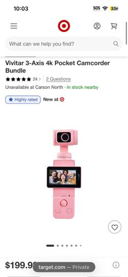 camera/recorder (pink)