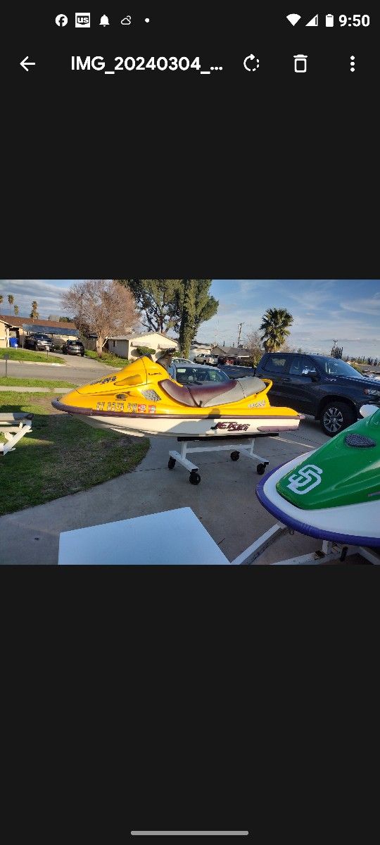 99 SEADOO KAWASAKI STX 900/WITH FRESH 1100 MOTOR NO HOURS OR TRAILER 2025 TAGS