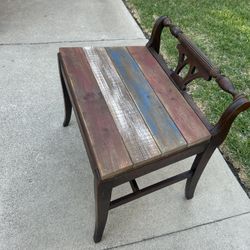 Antique Vanity Bench