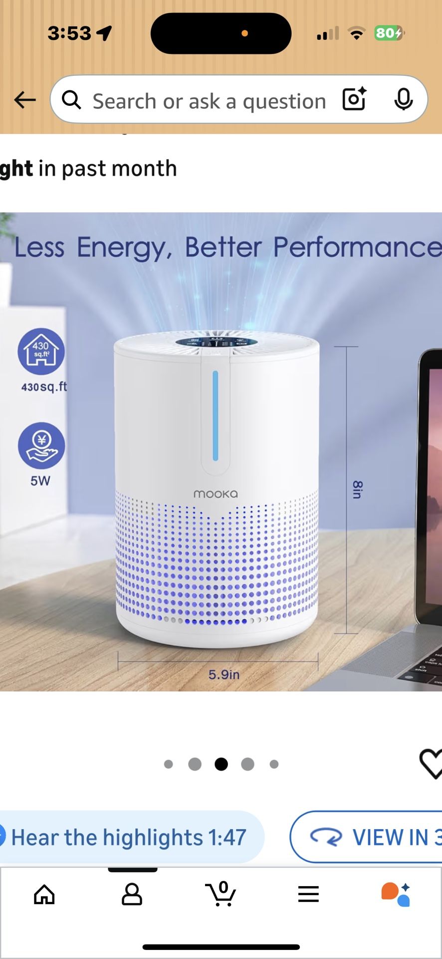 Brand New Air Purifier Still In The Box!