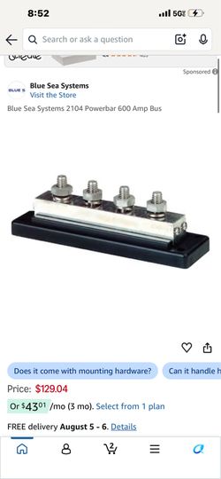 Battery amp power bar