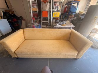 Yellow micro fiber Love seat and sofa