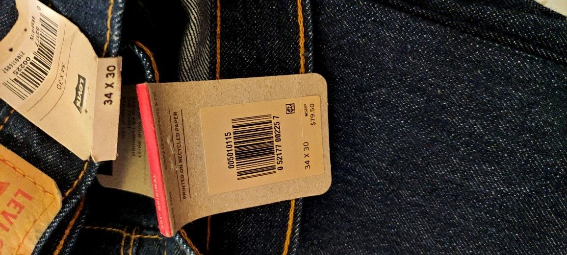 501 Levis Size 34x30 BRAND NEW
