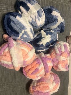Chunky Chenille Yarn Skeins Bundle