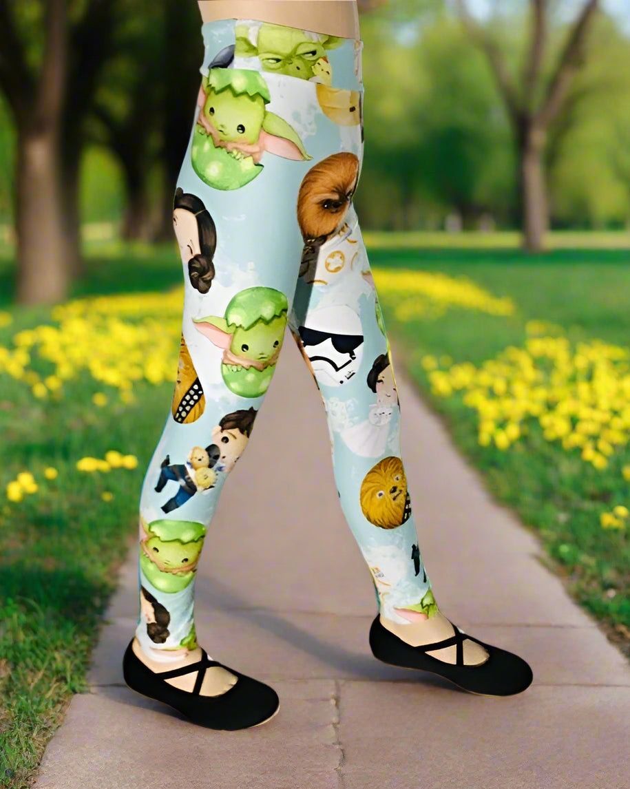 NEW Girls Easter Star Wars Leggings Soft As Lularoe S/L