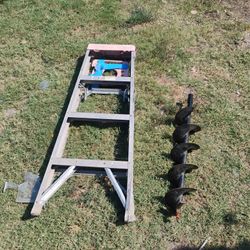 4 ft step ladder and 3 ft auger bit