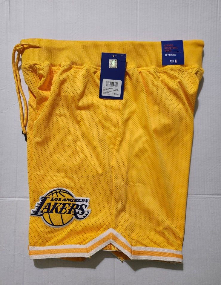 Los Angeles Lakers ULTRA GAME Basketball Shorts Men's Size MEDIUM