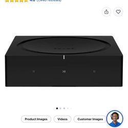 Sonos Amp 250W 2.1- CH Amplifier (Black)