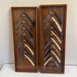 Framed Antique Straight Razor