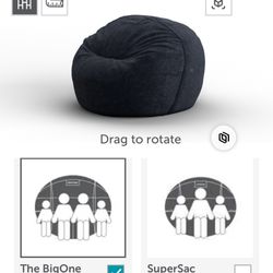 Almost Like new Big lovesSac bean Bag
