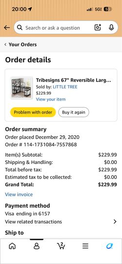 Tribesigns 67 Reversible Table with bookshelf