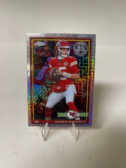 Patrick Mahomes II Topps Chrome 35th Anniversary Card