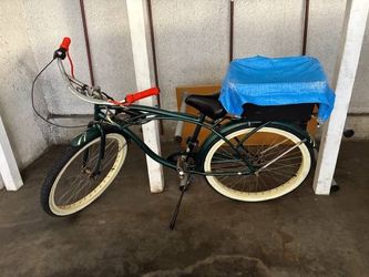 Green Beach Cruiser Bicycle