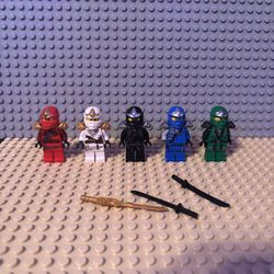 Lego Ninjago ZX Minifigures Lot Jay, Kai, Cole, Zane, Lloyd 
