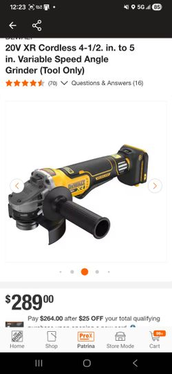 Dewalt XR Grinder