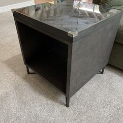 Modern Industrial End Table 