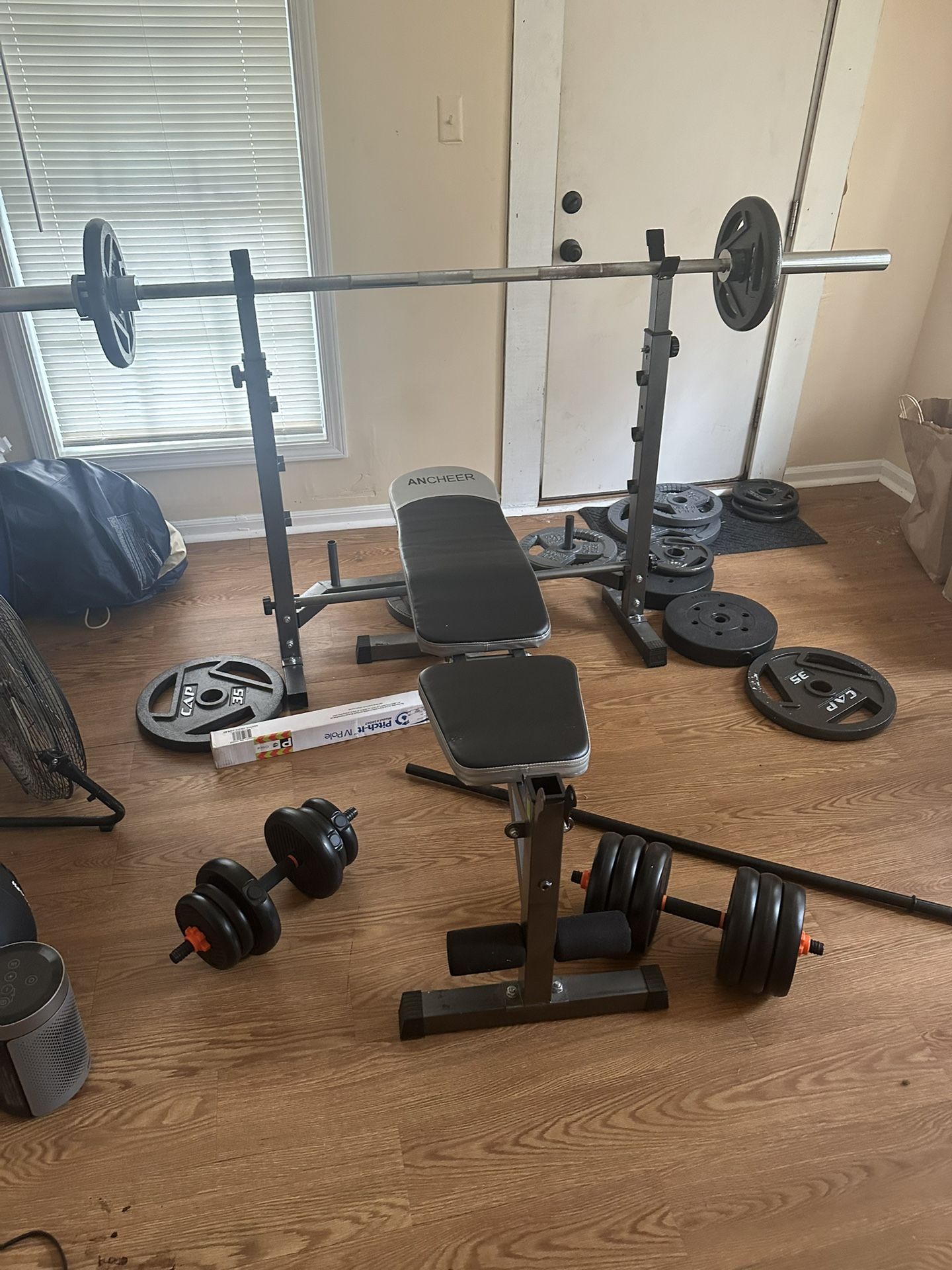 Weight Bench And Rack