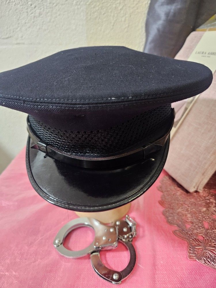 Police Hat  Black 