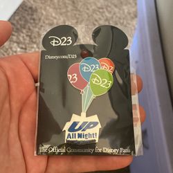 D23 Up All Night Pin