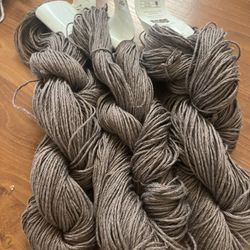 3 Skeins Of Cotton Linen Blend Yarn, Medium (4)