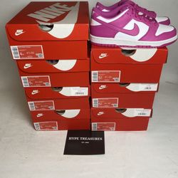 Nike Dunk Low Pink/White 4Y-6Y @HYPETREASURES