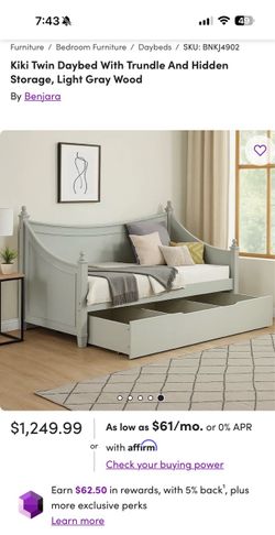 Day bed w canopy