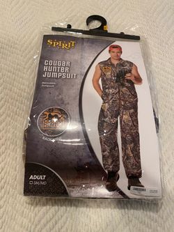 Adult Cougar Hunter Halloween Costume, Size S/M