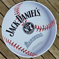 Jack Daniel's Mariners Baseball Metal Sign