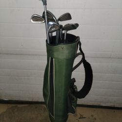 Golf Clubs And Caddy