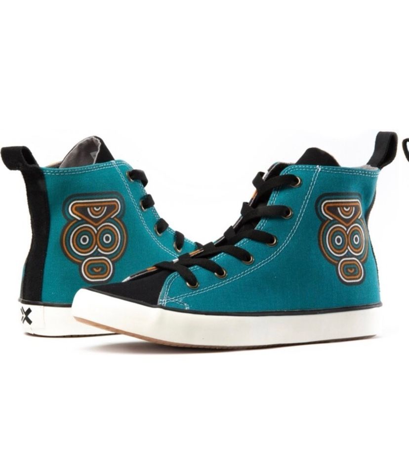 BLANX Unisex High-Top Limited-Edition Dr. Alderete Cotton Sneakers Sz 12 men