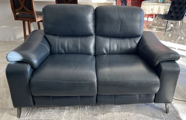 Leather Power Reclining Loveseat
