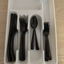 J.A. Henckels Silverware Set + Tray