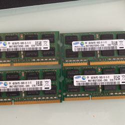 16 Gig SODIMM PC3-10600SS Laptop Memory