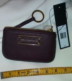 Marc by marc jacobs maroon key ring coin purse