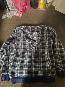 Pro vision reversible hoodie blue and blue