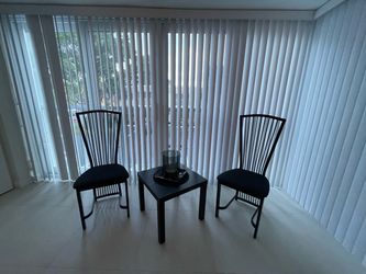 DINETTE CHAIRS BLACK CONTEMPORARY