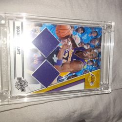 Kobe Bryant Game Worn Jersey Patch Card