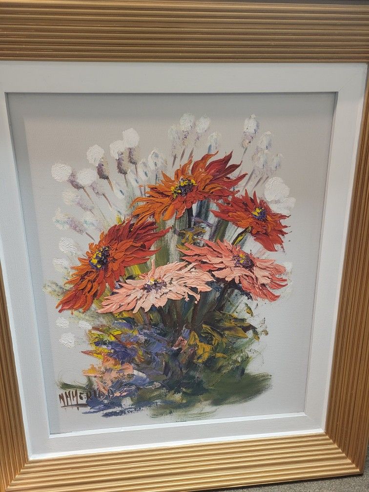 Original Signed Floral Art