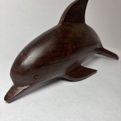Vintage Wood Dolphin