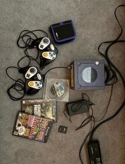 Nintendo Indigo GameCube DOL-001 USA console bundle. Games, controllers & more