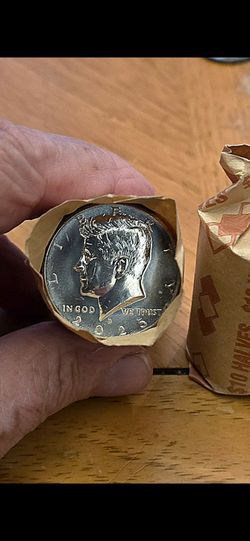 2025 Uncirculated Half Dollar Roll from the Bank Vault