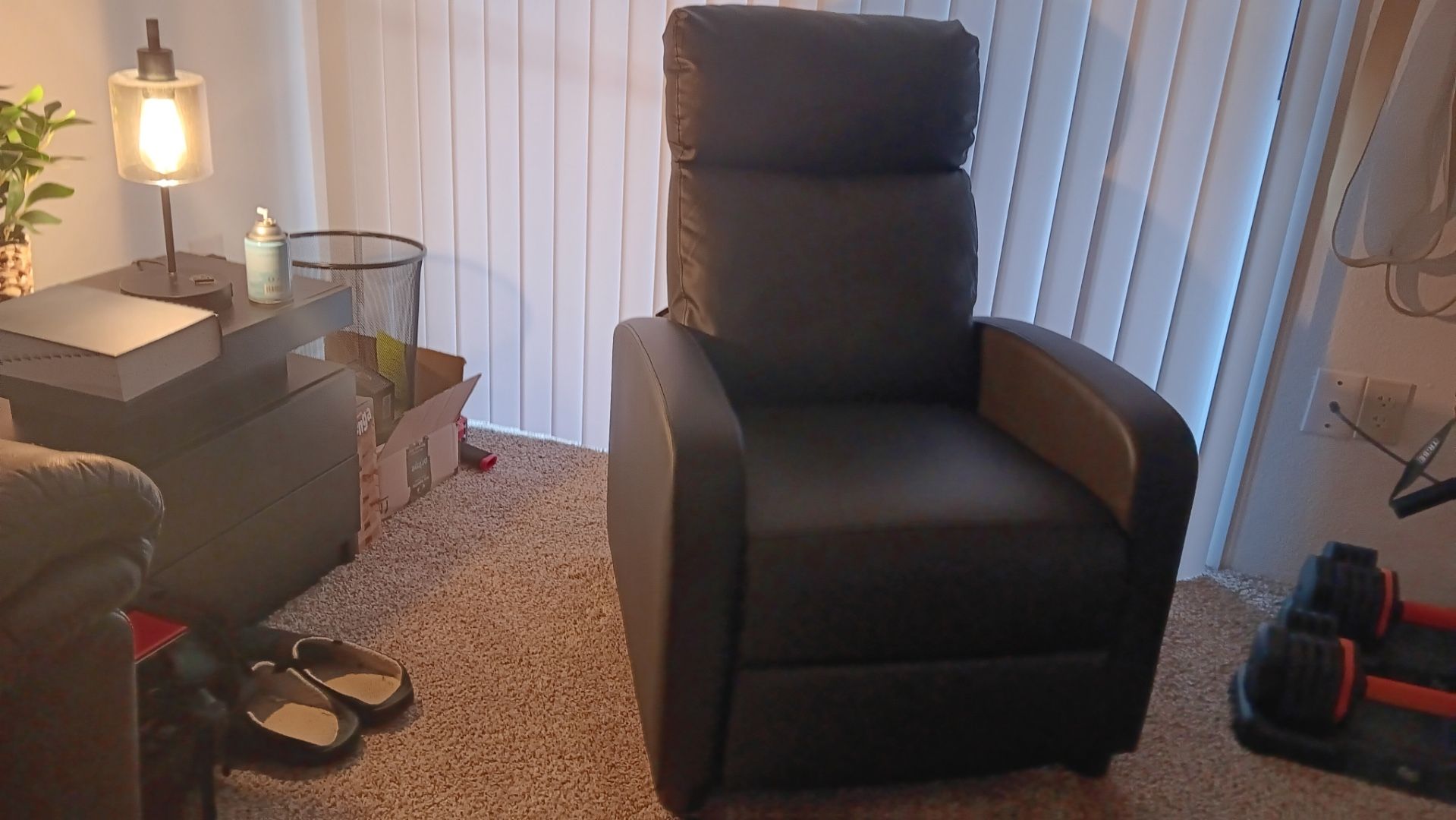 Black Reclining Chair